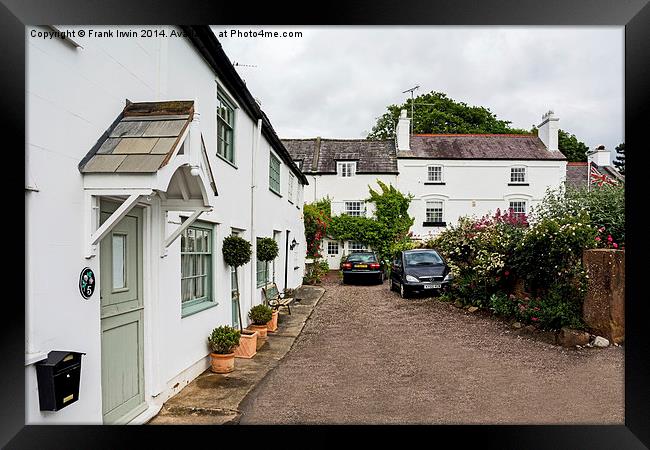 Typical cottages in parkgate, Wirral, UK Framed Print by Frank Irwin