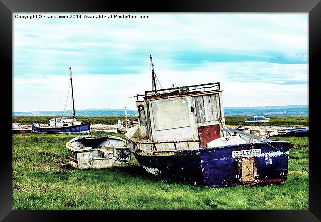 abandoned and worse for wear boats Framed Print by Frank Irwin