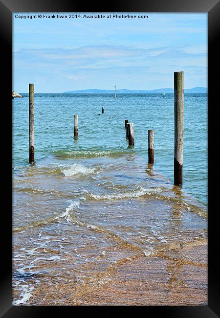 Rhos-on-Sea jetty with the tide in Framed Print by Frank Irwin