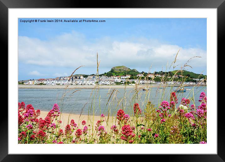 Across the river is Deganwy Framed Mounted Print by Frank Irwin