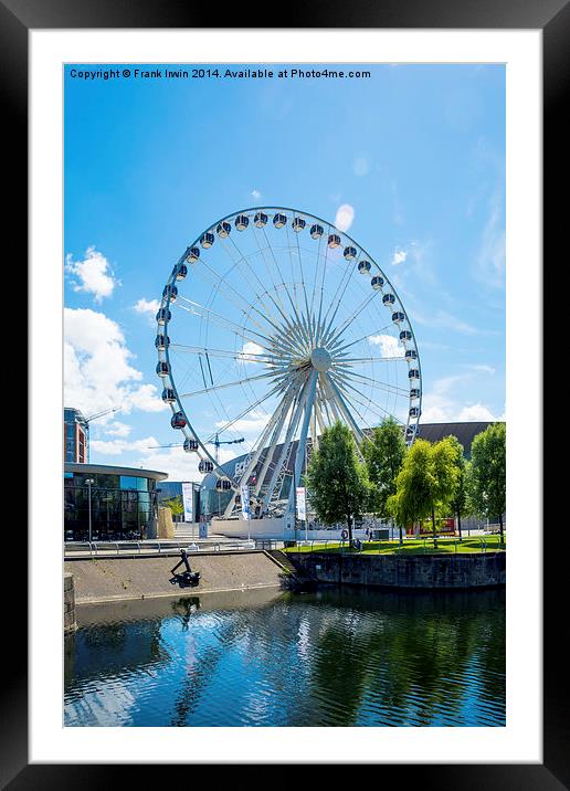  Liverpool's Ferris Wheel (Echo arena behind) Framed Mounted Print by Frank Irwin