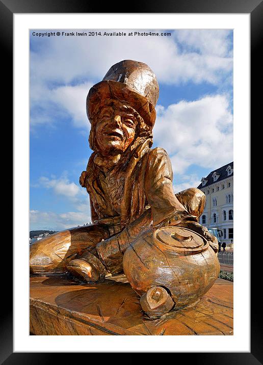  Tree carving of The Mad Hatter Framed Mounted Print by Frank Irwin