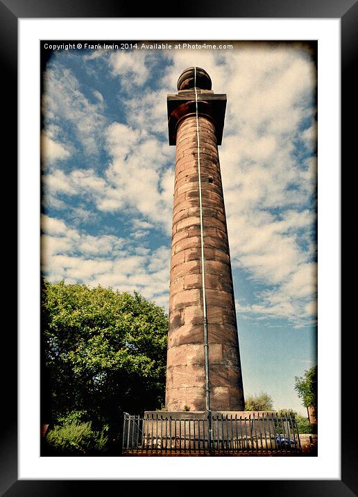  Mariners’ Beacon, West Kirby, Grunged effect Framed Mounted Print by Frank Irwin