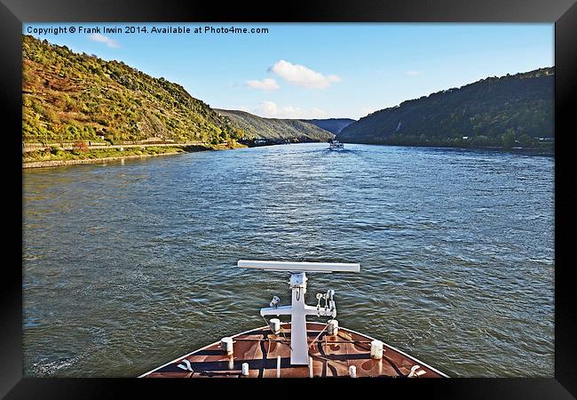  Cruising along the River Rhine Framed Print by Frank Irwin