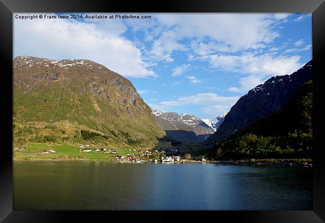  The Norwegian Fjords in Autumn Framed Print by Frank Irwin