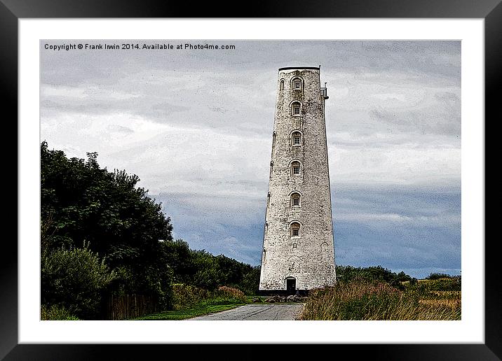  Artistic work of Leasowe Lighthouse               Framed Mounted Print by Frank Irwin