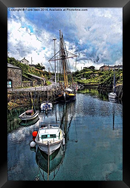  The Inner Amlwych Harbour – painted effect Framed Print by Frank Irwin