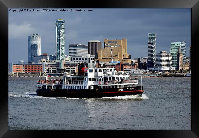  Mersey Ferry Royal Iris on the River Mersey Framed Print by Frank Irwin