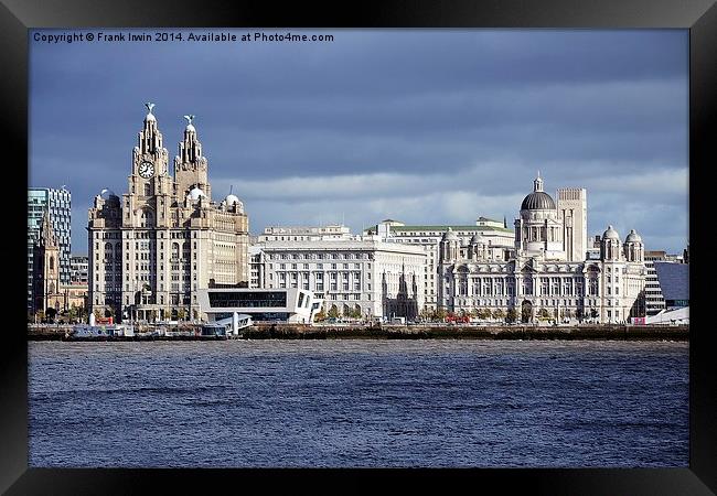  Liverpool’s ‘Three Graces’ artistically portrayed Framed Print by Frank Irwin