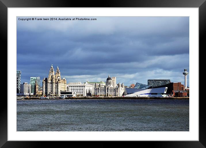  Liverpool's famous waterfront Framed Mounted Print by Frank Irwin