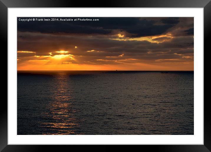  Beautiful Sunrise in Gran Canaria Framed Mounted Print by Frank Irwin