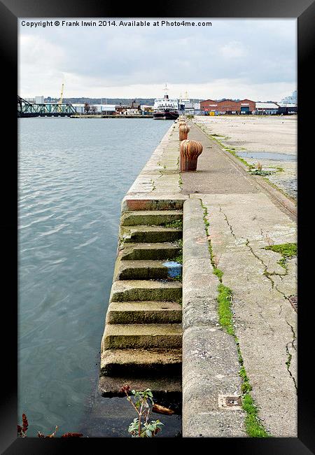  Steps down to the dock water. Framed Print by Frank Irwin
