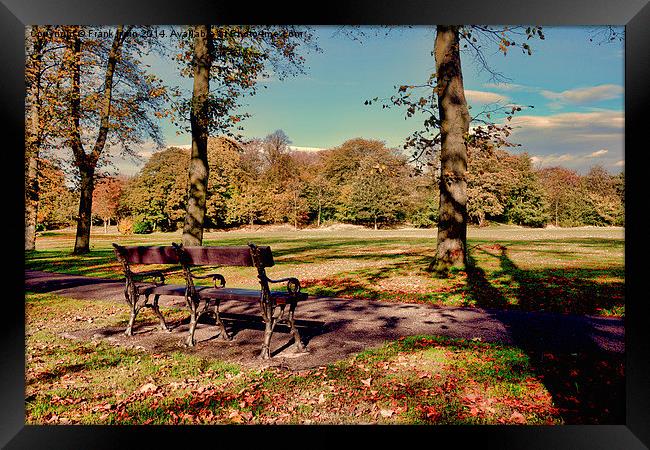  Autumnal colours in the park Framed Print by Frank Irwin