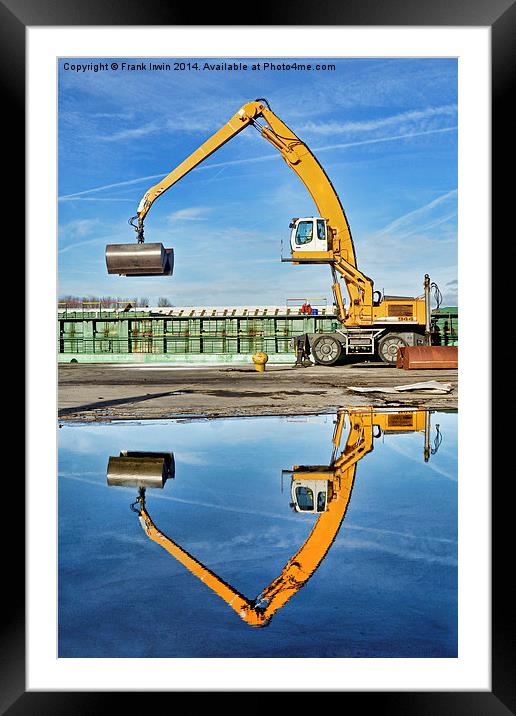  Reflected off-loading operation Framed Mounted Print by Frank Irwin