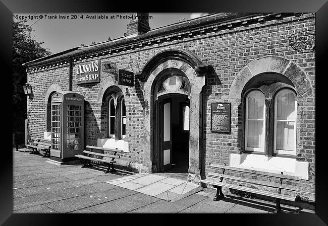 Hadlow Road Station, Wirral    Framed Print by Frank Irwin