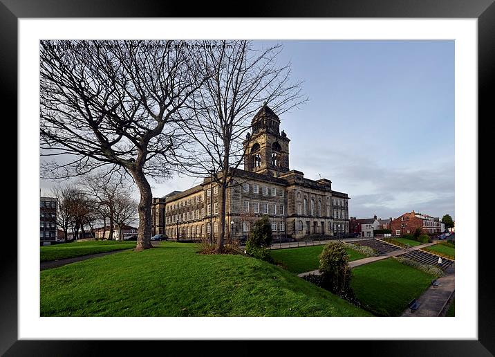 Wirral's Back-to Front Town hall Framed Mounted Print by Frank Irwin