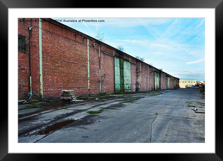  dockland area in need of redevelopment Framed Mounted Print by Frank Irwin