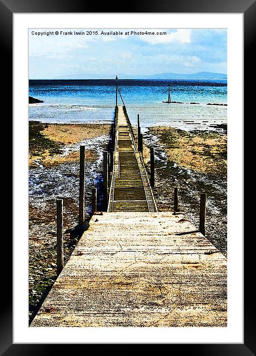  Artistic Pier at Rhos-on-Sea Framed Mounted Print by Frank Irwin