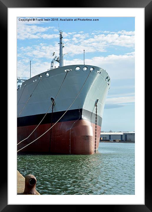  RFA Orangeleaf in Birkenhead Docks Framed Mounted Print by Frank Irwin