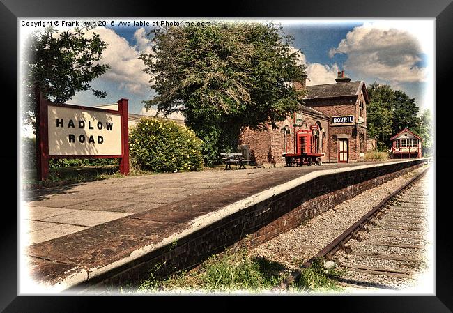  Hadlow Road Station – Grunged effect Framed Print by Frank Irwin