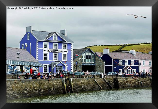  Aberaeron harbour Framed Print by Frank Irwin