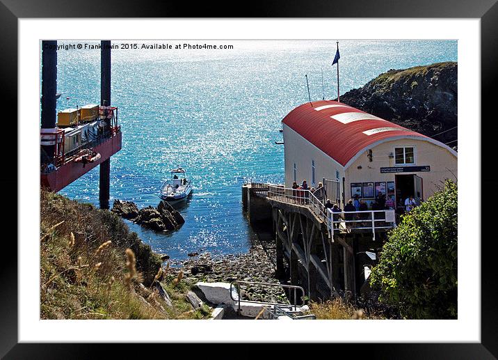  St Justinians, Lifeboat house &Ramsay Sound Framed Mounted Print by Frank Irwin