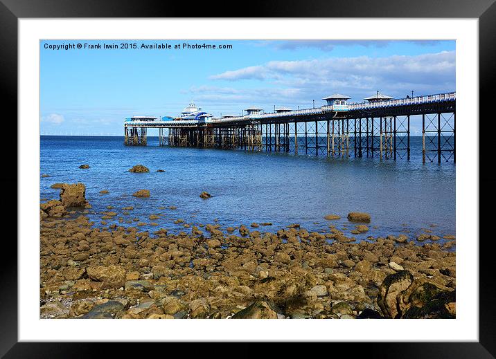  Llandudno's iconic Victorian Pier Framed Mounted Print by Frank Irwin