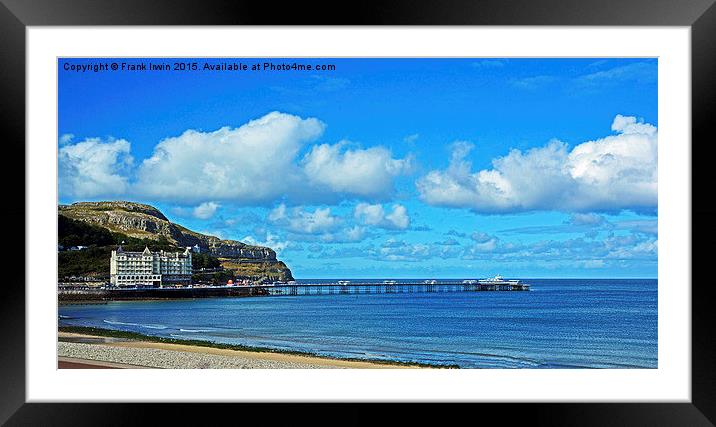 Llandudno's iconic Victorian Pier Framed Mounted Print by Frank Irwin