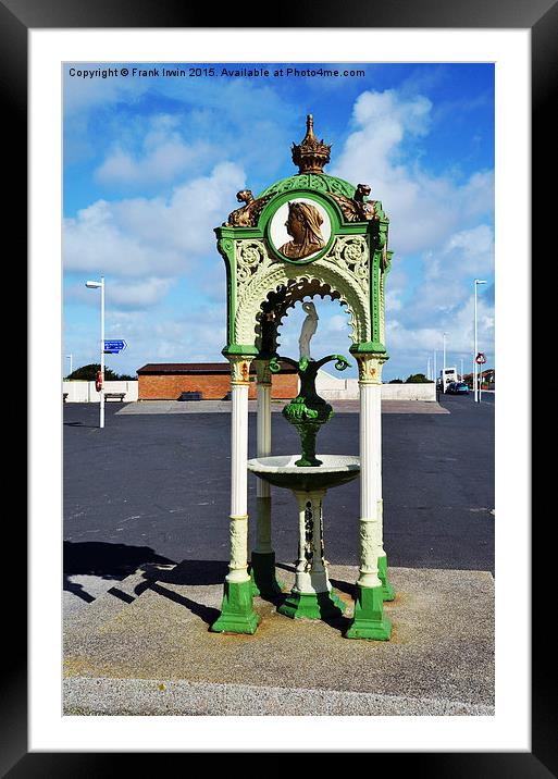 Hoylake’s Victorian drinking fountain. Framed Mounted Print by Frank Irwin