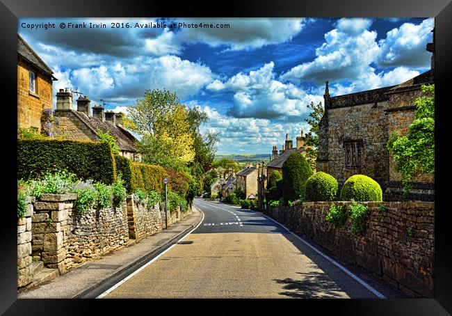 Bourton-on-the-hill, Cotswolds Framed Print by Frank Irwin