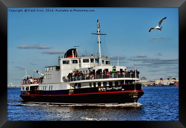 Royal Daffodil arriving at Seacombe Ferry Framed Print by Frank Irwin