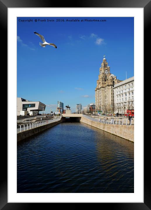 Liverpool's iconic Waterfront Framed Mounted Print by Frank Irwin