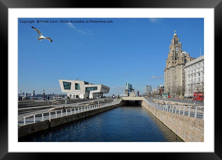 Liverpool's waterfront Framed Mounted Print by Frank Irwin