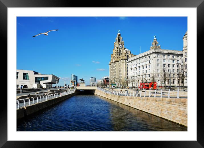 Liverpool's iconic waterfront Framed Mounted Print by Frank Irwin