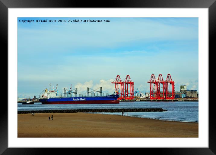 Liverpool 2 new container port Framed Mounted Print by Frank Irwin