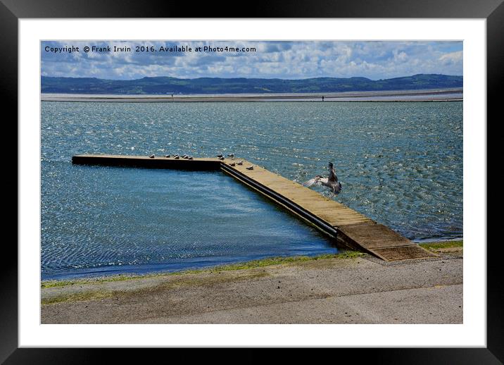 West Kirby Marine Lake on a windy day Framed Mounted Print by Frank Irwin