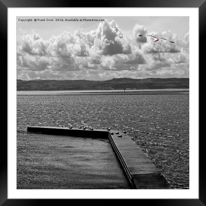 West Kirby Marine Lake on a windy day Framed Mounted Print by Frank Irwin