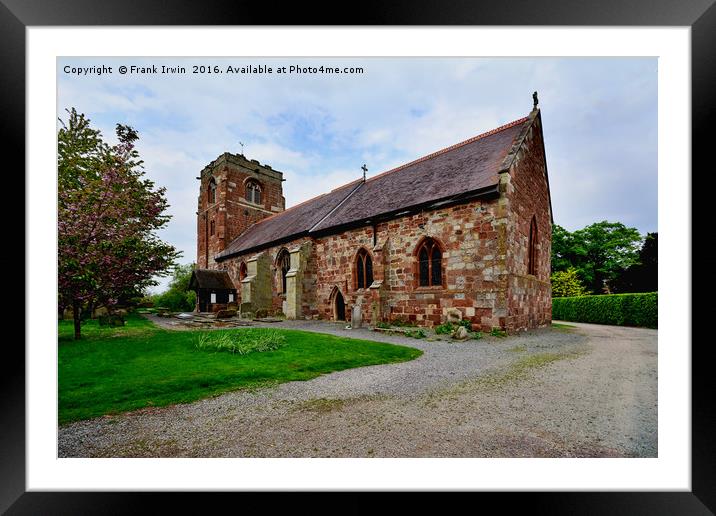 St Eata’s Church Framed Mounted Print by Frank Irwin