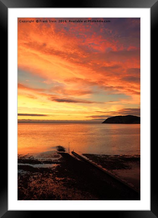 Beautiful Llandudno sunrise from Hotel balcony Framed Mounted Print by Frank Irwin