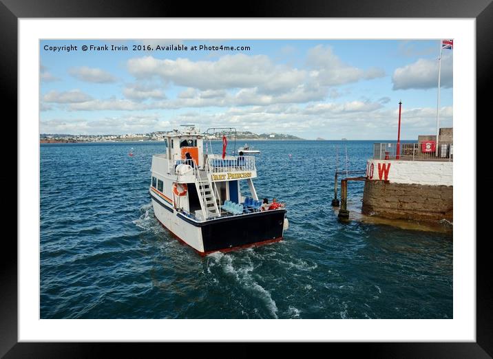 Paignton to Torquay, few customers? Framed Mounted Print by Frank Irwin