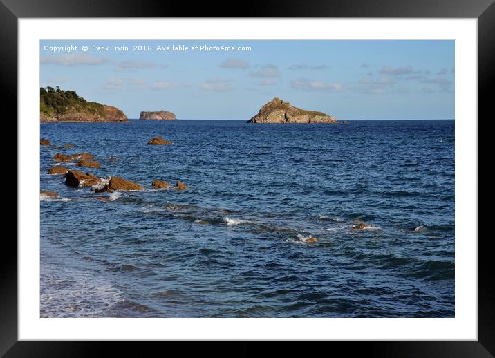 The view from Meadfoot beach, Torquay Framed Mounted Print by Frank Irwin