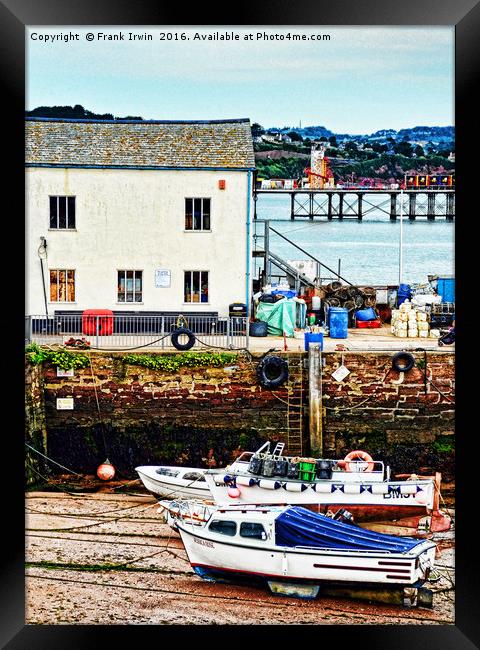 Small boats awaiting the tide. Framed Print by Frank Irwin