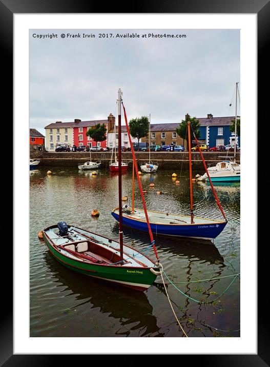 Aberaeron Harbour Framed Mounted Print by Frank Irwin