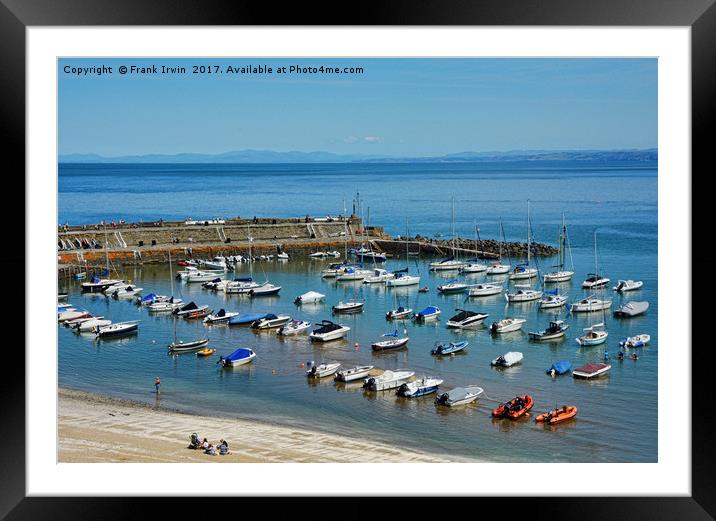 New Quay harbour in West Wales. Framed Mounted Print by Frank Irwin