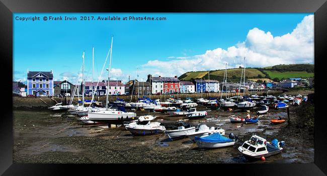 Aberaeron - Tide is out! Framed Print by Frank Irwin