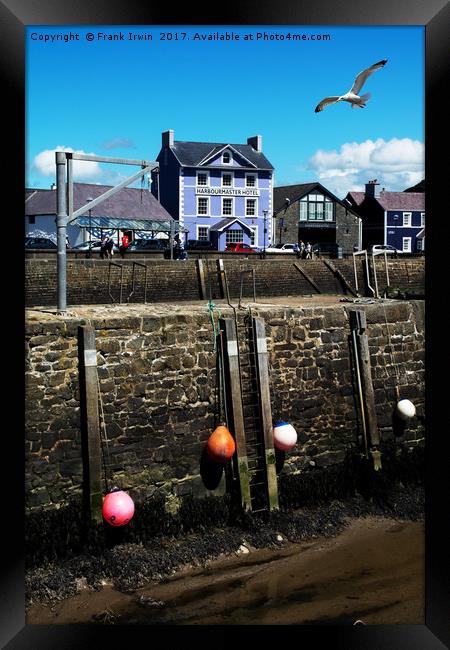 Aberaeron Harbour, Tide out! Framed Print by Frank Irwin