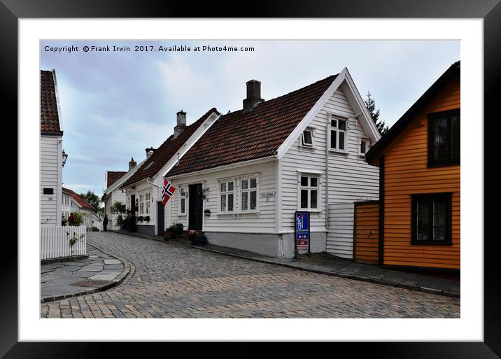 Stavanger - part of the old town Framed Mounted Print by Frank Irwin