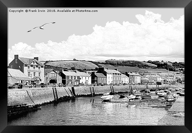 Aberaeron Harbour (Artistic effect) Framed Print by Frank Irwin