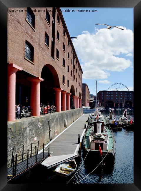 Liverpool's iconic Royal Albert Dock marina Framed Print by Frank Irwin