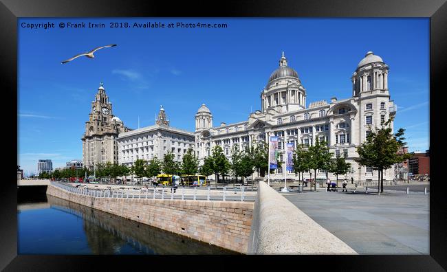 Liverpool's Three Graces. Framed Print by Frank Irwin